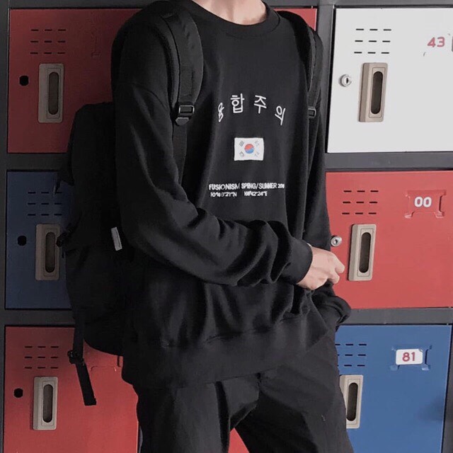 Áo Hoodie Nỉ Cờ Hàn Siêu Hot Unisexj