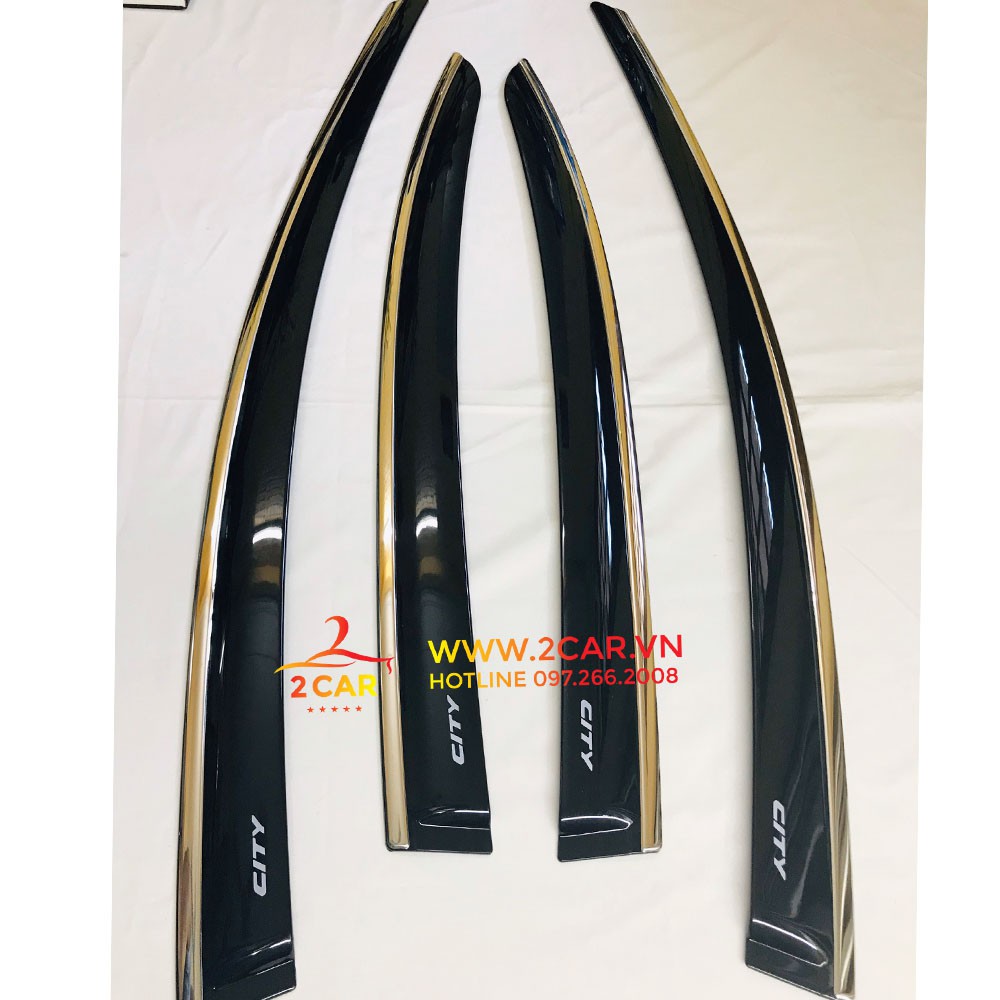Vè che mưa chỉ inox xe honda city 2015 - 2020, 2021, 2022 hàng cao cấp