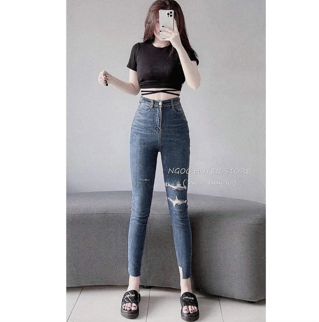 ÁO CROPTOP DÂY QUẤN EO SEXY