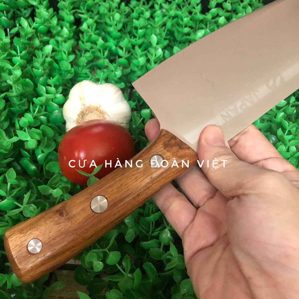 Dao Thái thịt Cao Cấp Nhật Bản ASAKH - cán gỗ chắc chắn