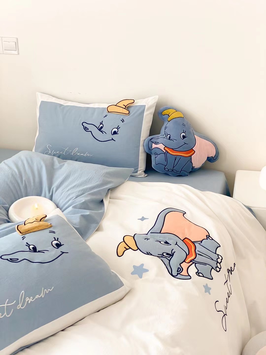 Bộ Chăn ga gối cotton line nhật DISNEY