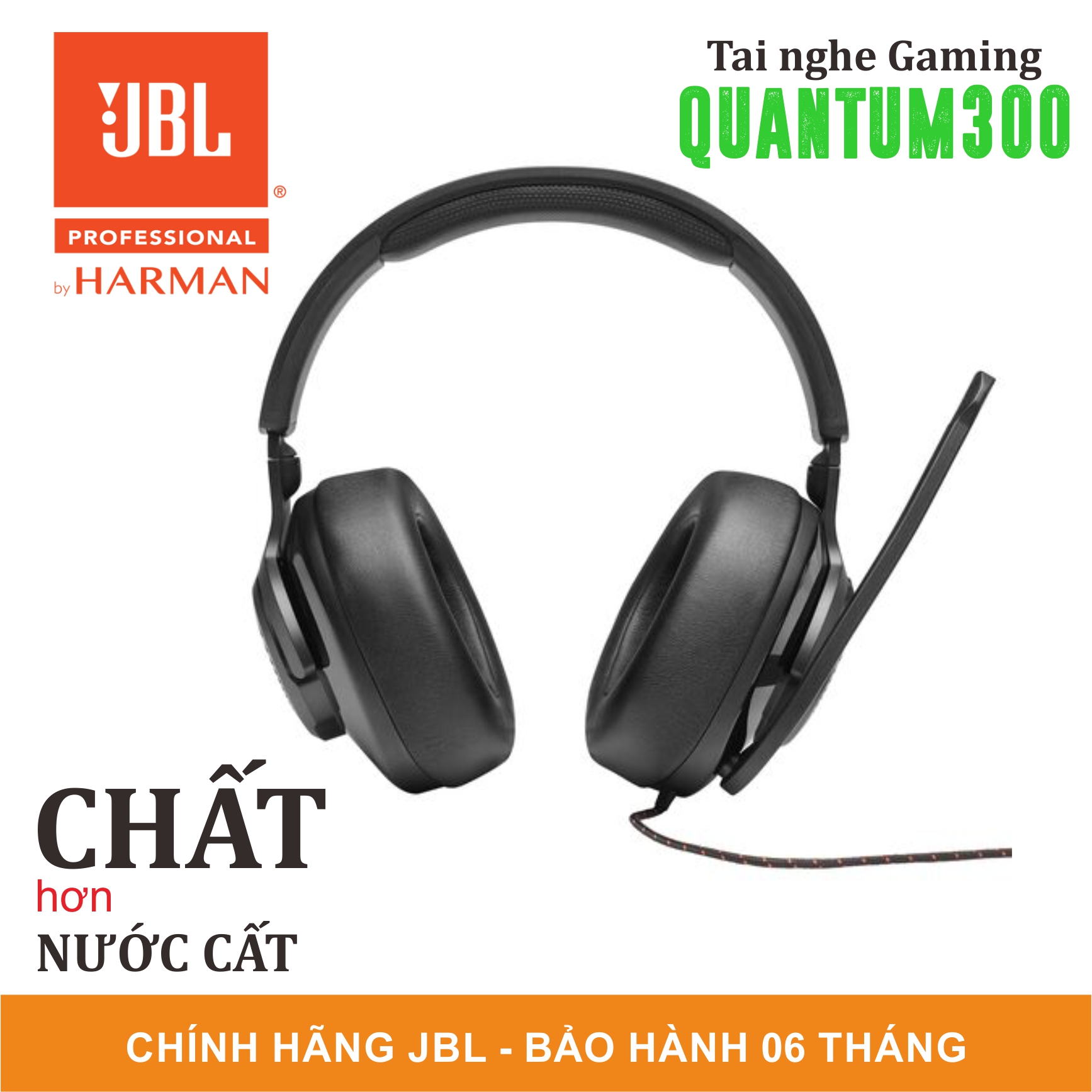 Tai Nghe Gaming JBL Quantum 300 - Âm Thanh 7.1 DTS