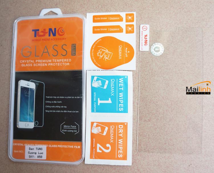 Miếng Dán Cường Lực Cho Sky A850 (Trong suốt)
