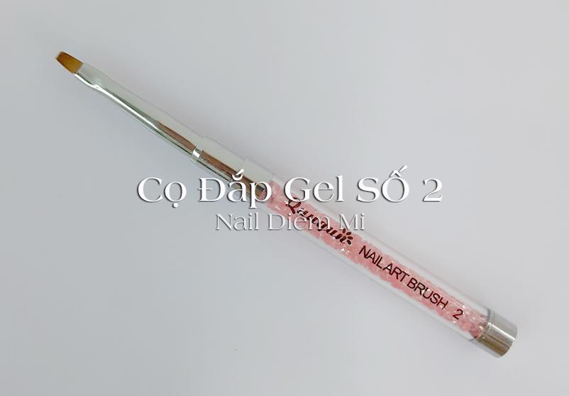 [HCM]Cọ đắp gel cán đá hồng số 2