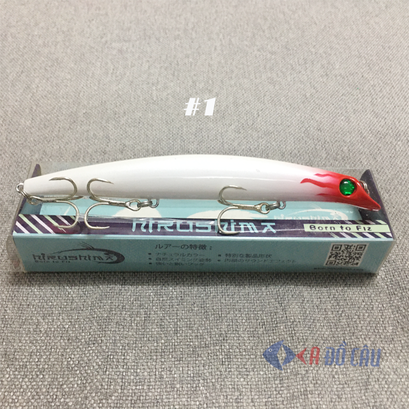 Mồi câu cá chẽm Hirushima Minnow Lipless 130 Pro
