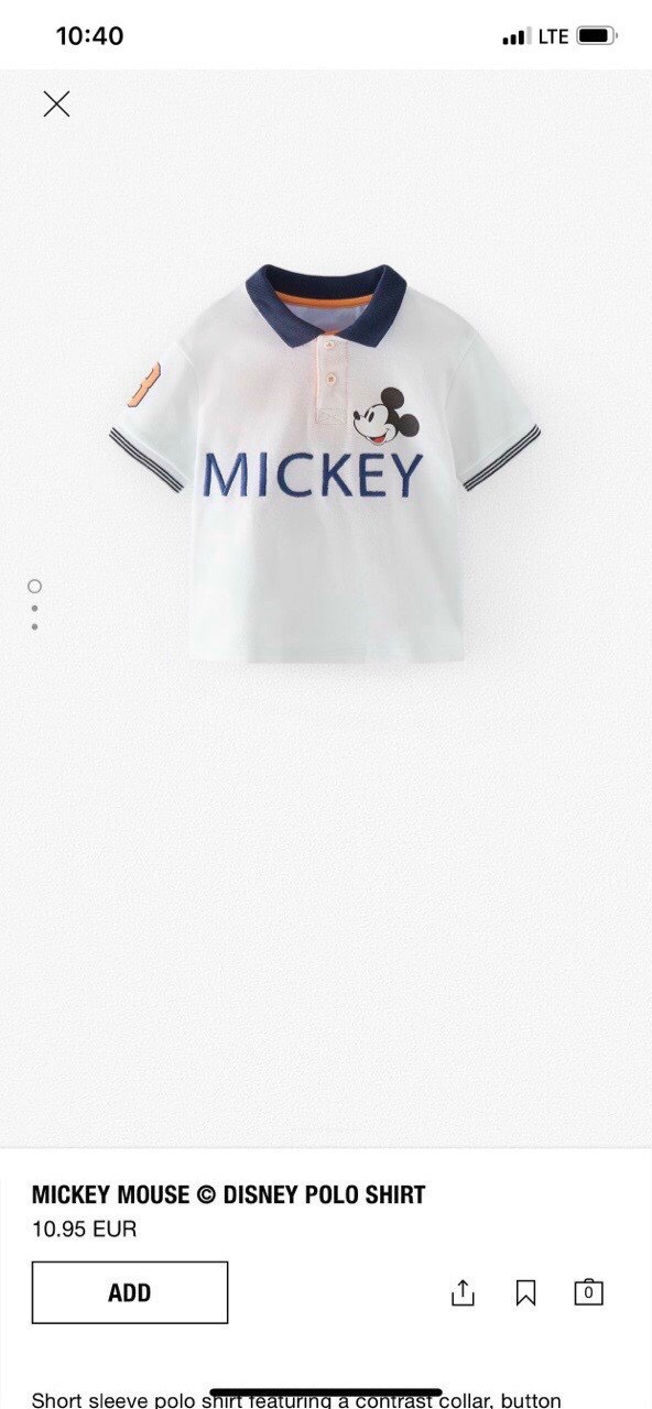 [HCM]ÁO THUN POLO MICKEY BÉ TRAI NHÍ NEXT