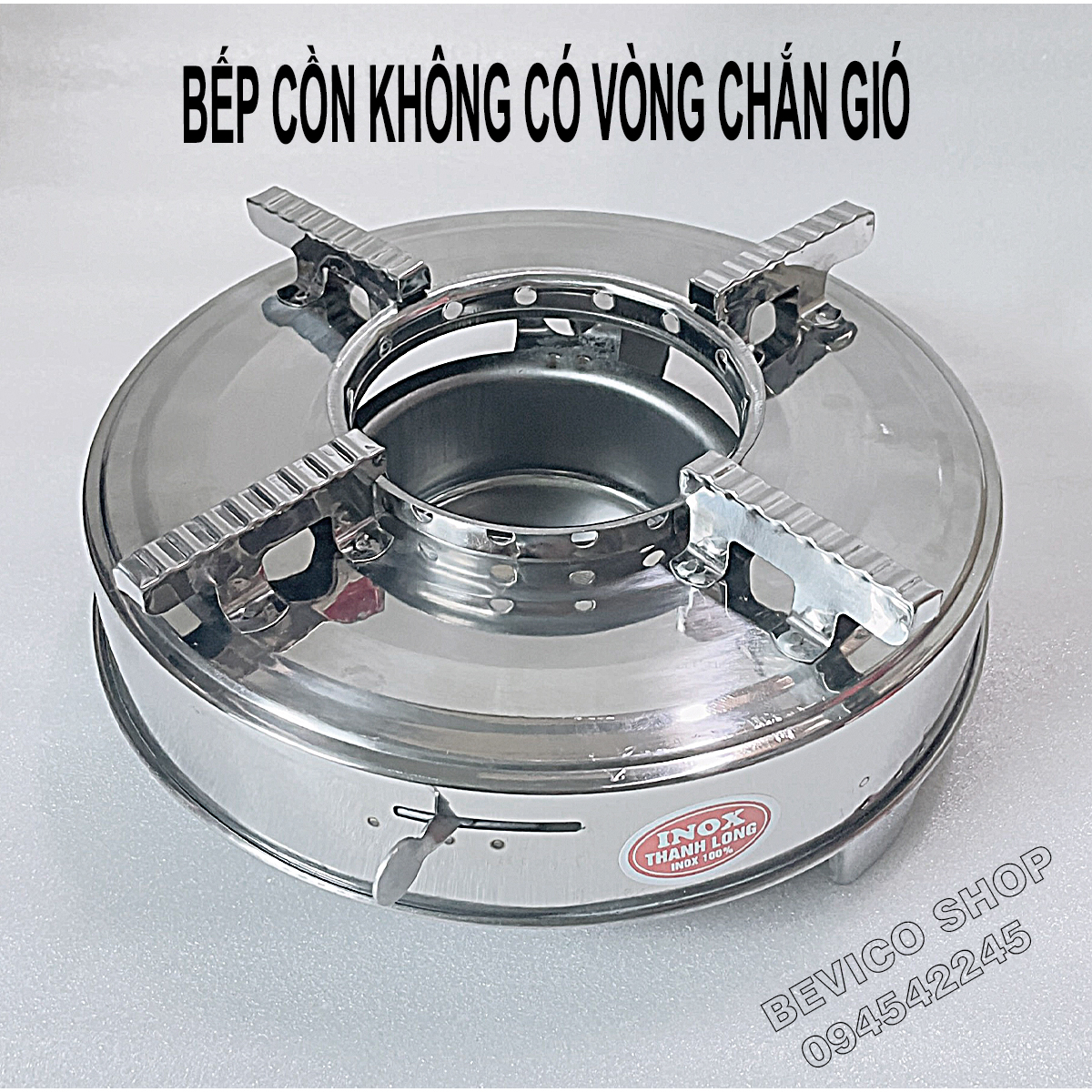 Bếp cồn inox (có chắn gió, không chắn gió)