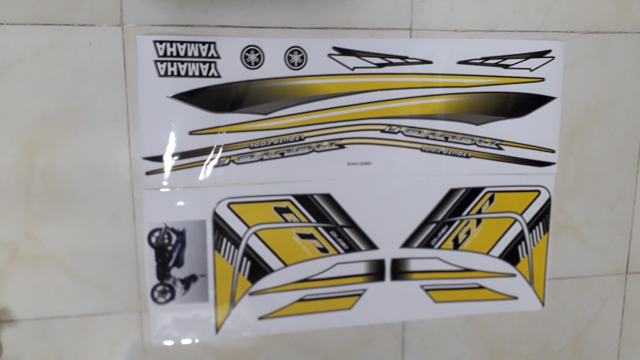 Bộ tem Novo5 màu vàng đen 3 LỚP