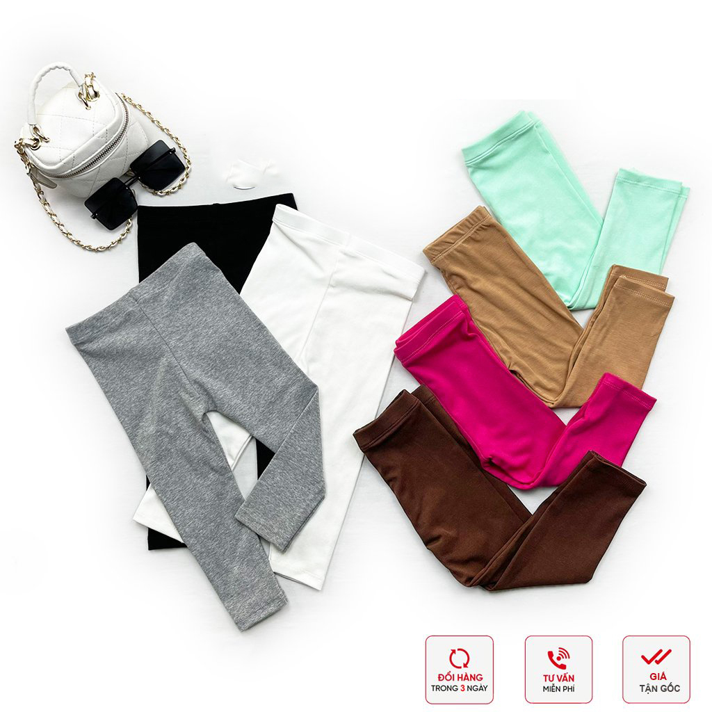 Quần Legging Dài Bé Gái Dáng Ôm Cực Đẹp Cho Bé