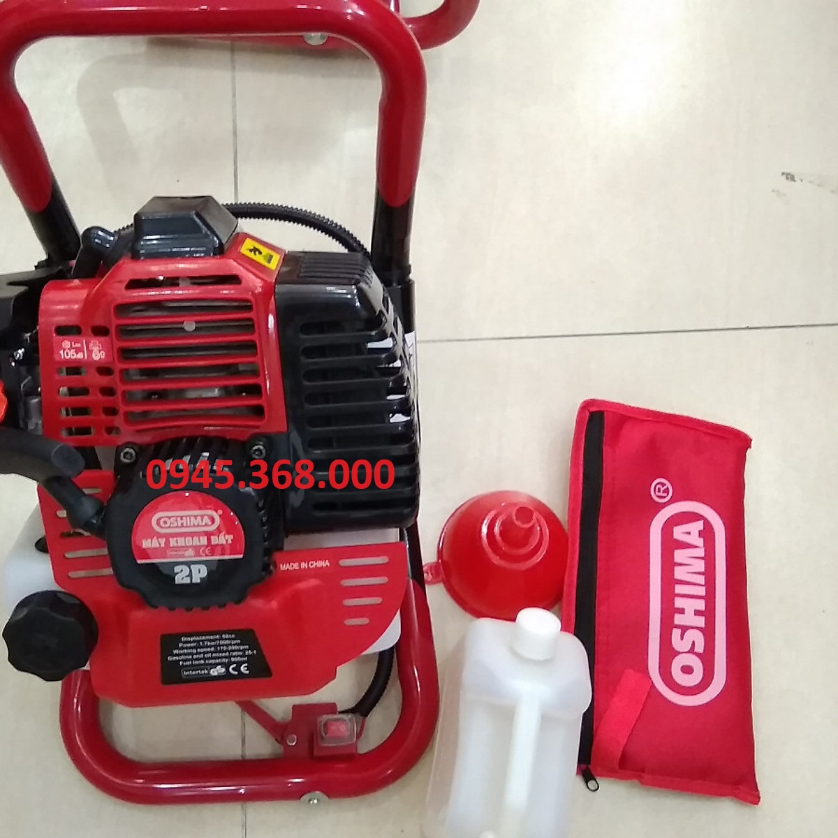 [HCM]Máy khoan đất oshima 2p tặng kèm mũi 150mm
