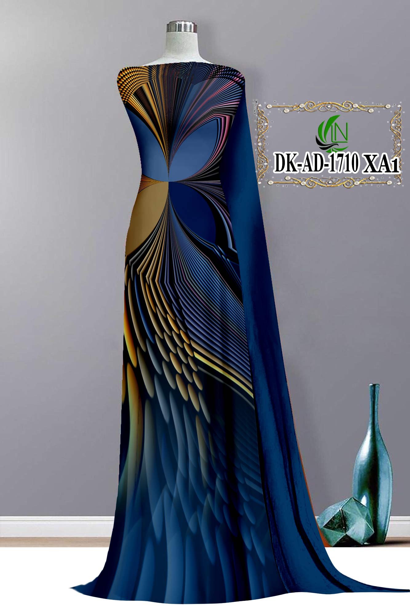 Vải Áo Dài 3D Bộ Họa Tiết 3D