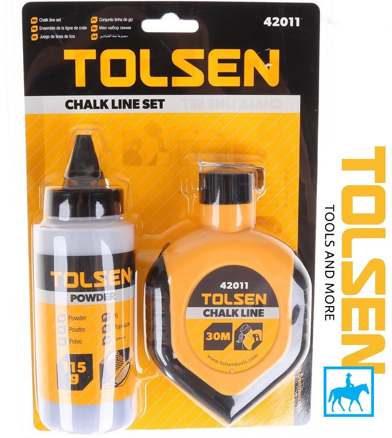 Cuộn dây phấn 115g blue 30m chalk line Tolsen 42011 42013