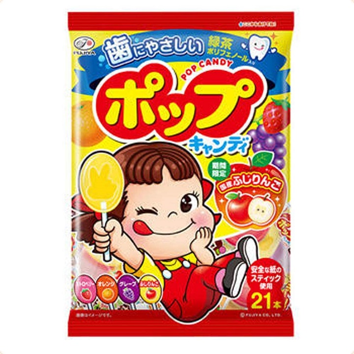 Kẹo mút trái cây Fujiya Nhật gói 21 cây