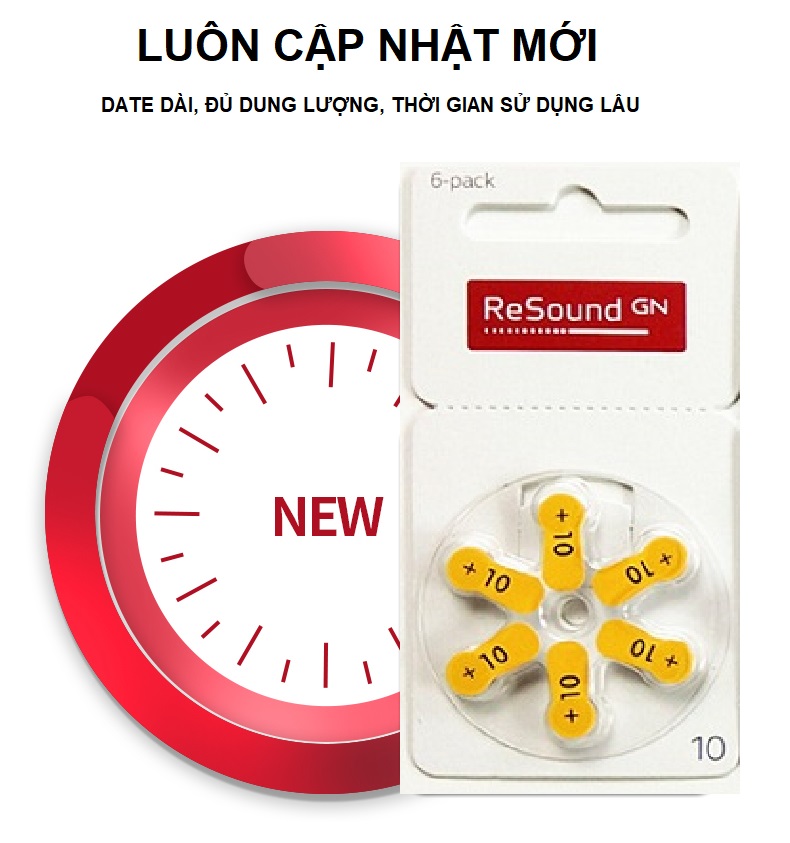 Pin máy trợ thính ReSound A10 PR70 P70