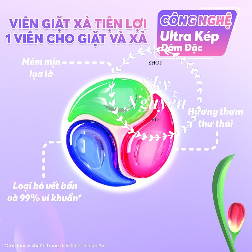 Viên Giặt Xả Maxkleen Hàng Dùng Thử (1 viên)