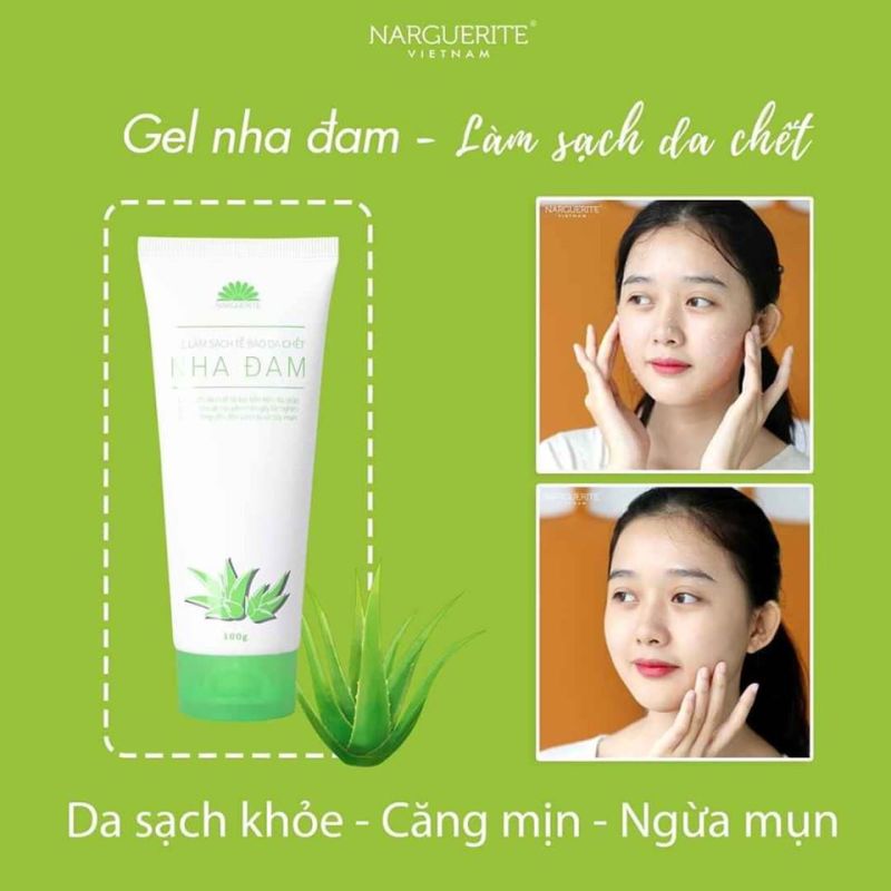 Gel Nha Đam Tẩy Tế Bào Chết Narguerite