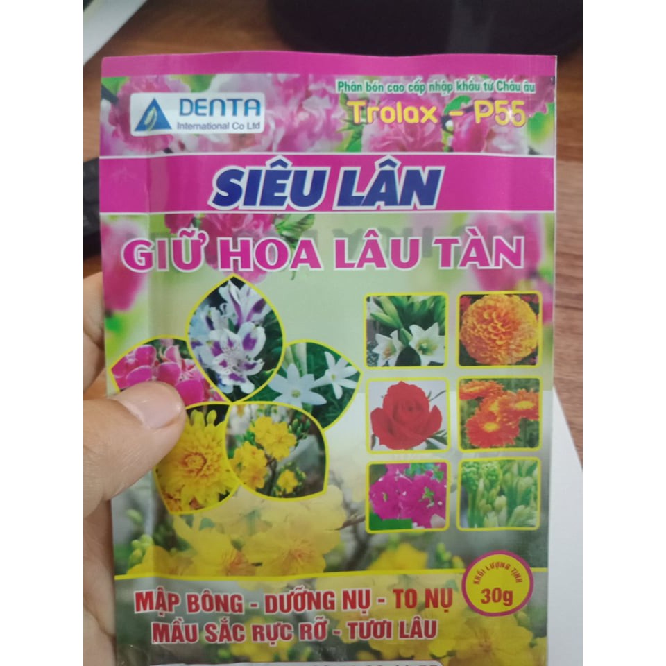Phân bón cao cấp Trolax - P55 giữ hoa lâu tàn ( 30g)