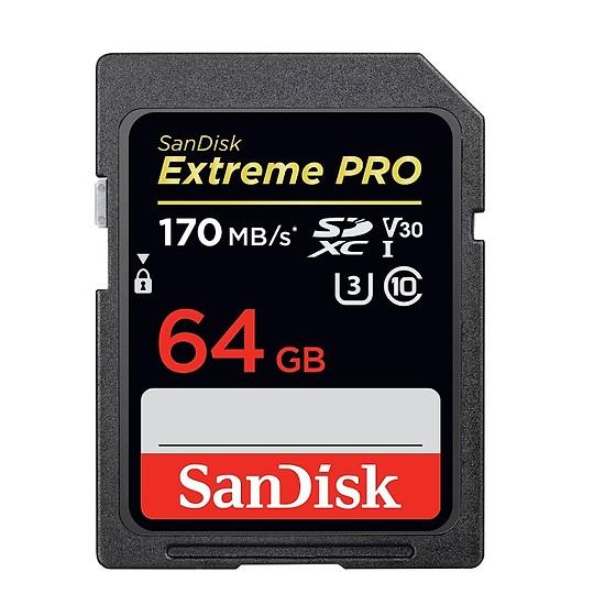 Thẻ Nhớ SDXC SanDisk Extreme Pro 64GB UHS-I U3 4K V30 200MB/s | Bảo hành 5 năm | Hàng Chính Hãng