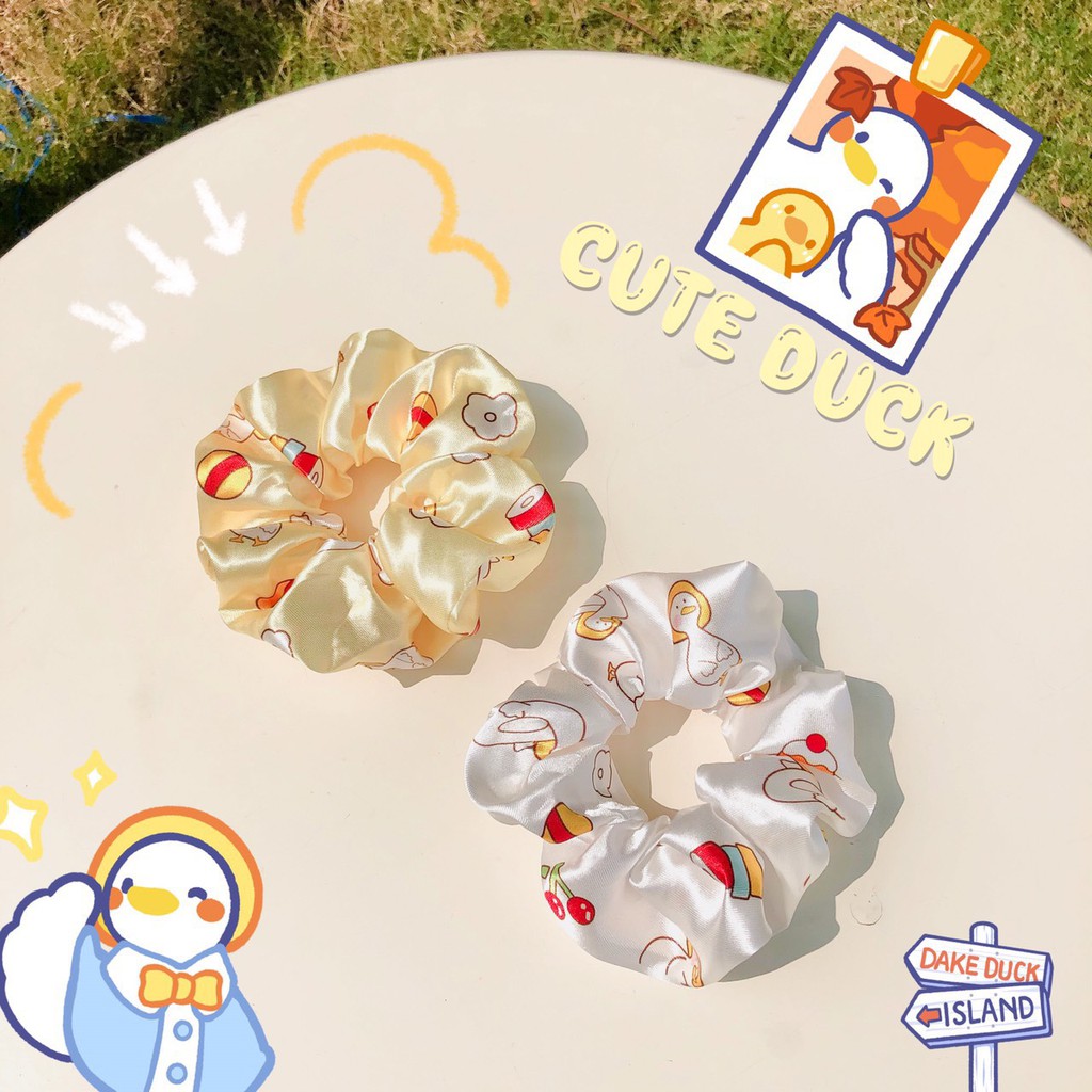[ATKSHOP] Cột tóc Scrunchies Cute Duck