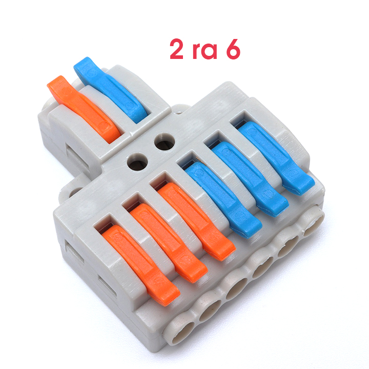 Combo 10 cút nối dây điện 2 ra 2, 3 ra 3 4 ra4 2 ra 4 2 ra 6 2 ra 8...vvv nối dây điện nhanh