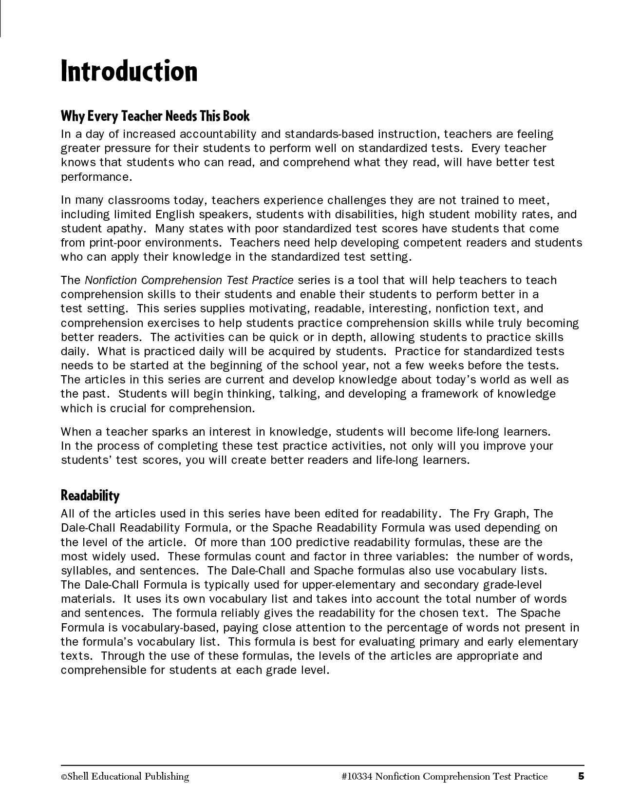 Nonfiction Comprehension Test Practice Level 4 (sách đen trắng) Sách tiếng anh