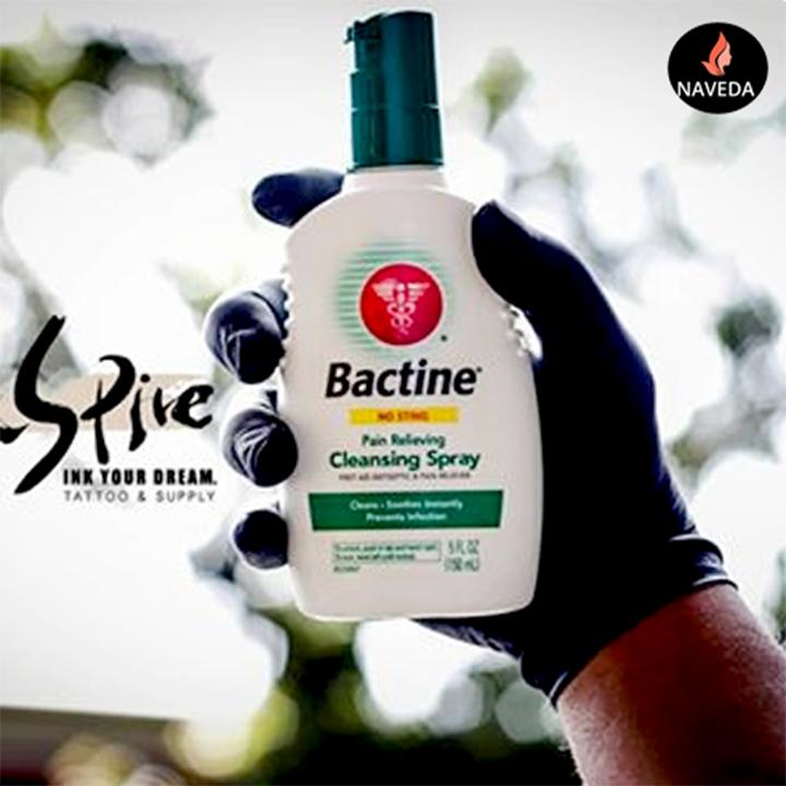 Bactine vệ sinh hình xăm - Sử dụng sau xăm