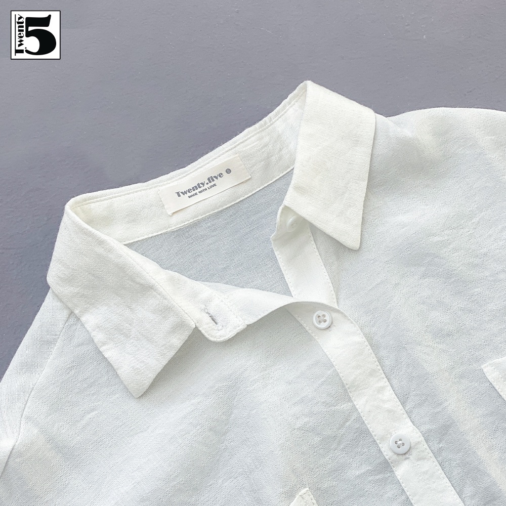 Áo sơmi trắng basic Twenty.Five SA125