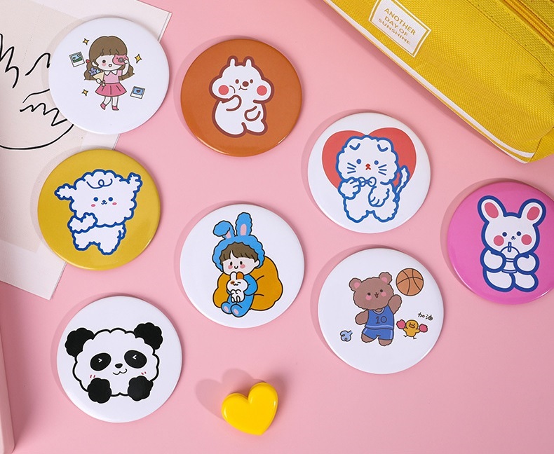 GƯƠNG MINI TRÒN 1 MẶT (mẫu ngẫu nhiên)