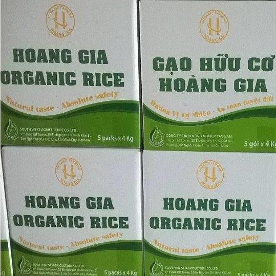 [HCM]GẠO HỮU CƠ HOÀNG GIA 4KG