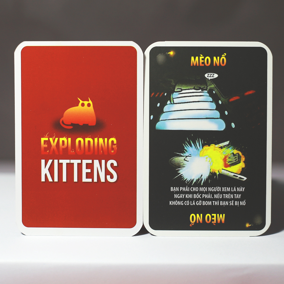 [Nhập RS0822 giảm 30k cho đơn 99k][Việt hóa] Mèo Nổ hộp cứng TOP BOARDGAME - Exploding Kittens BoardGame