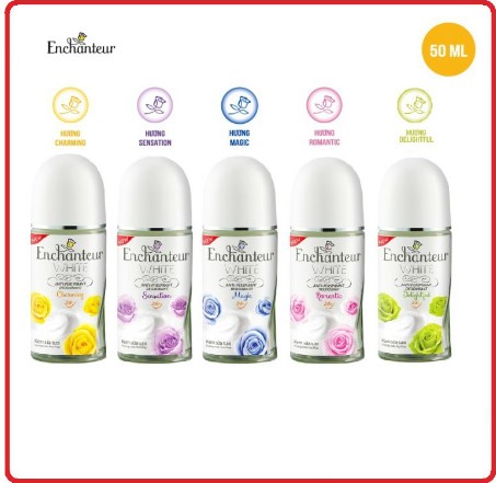 Lăn khử mùi trắng da Enchanteur Charming/ Delightful/ Romantic/Sensation/Magic 50ml