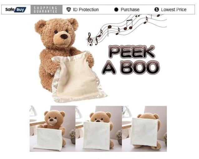 Smart1688 Gấu Bông Ú Òa Cho Bé Yêu Teddy Bear