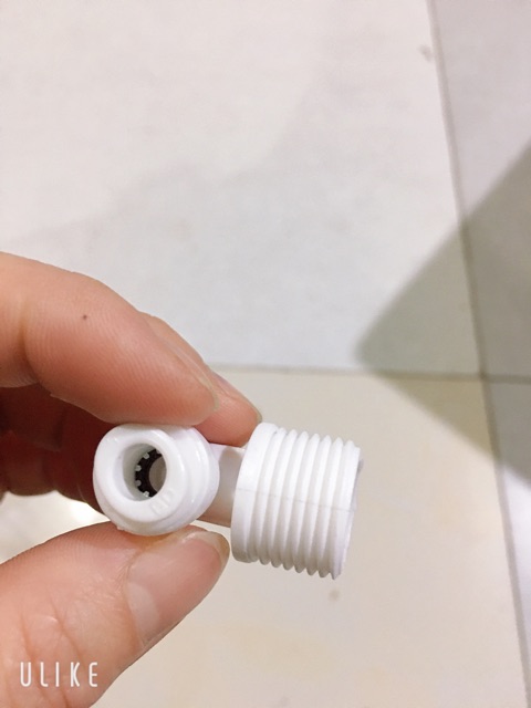Cút góc nối nhanh phi 6 ren 21 - máy lọc nước