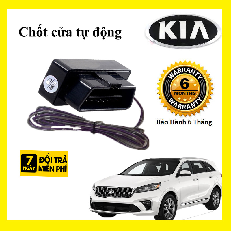 [Hỗ trợ lắp đặt tại HÀ Nội Chốt cửa tự động cho xe KIA Morning (xe đã có nút lock/unlock)