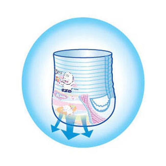 Tã/Bỉm Quần Bobby Size XL 48 miếng (dành cho bé từ 12 - 17 kg), Rãnh thấm Kim Cương