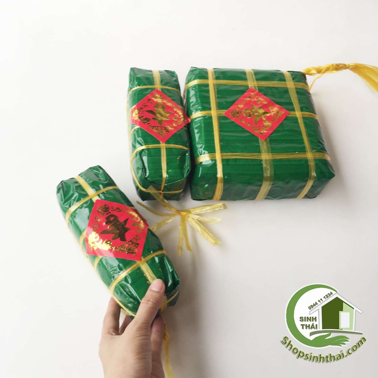 [HCM]Bánh chưng giả 20cm x 20cm x 10cm