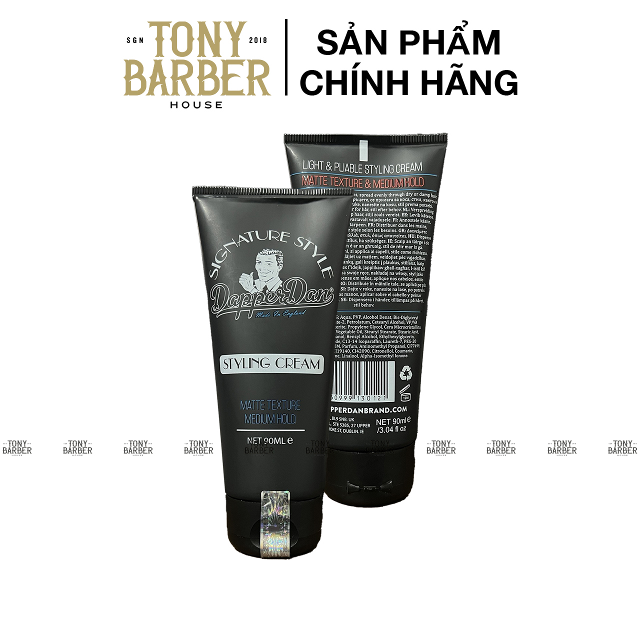 Sáp vuốt tóc dapper dan matte crème