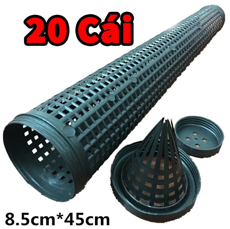 Set 20 ống trúm lươn bắt lươn trạch dài 45cm x 8,5cm