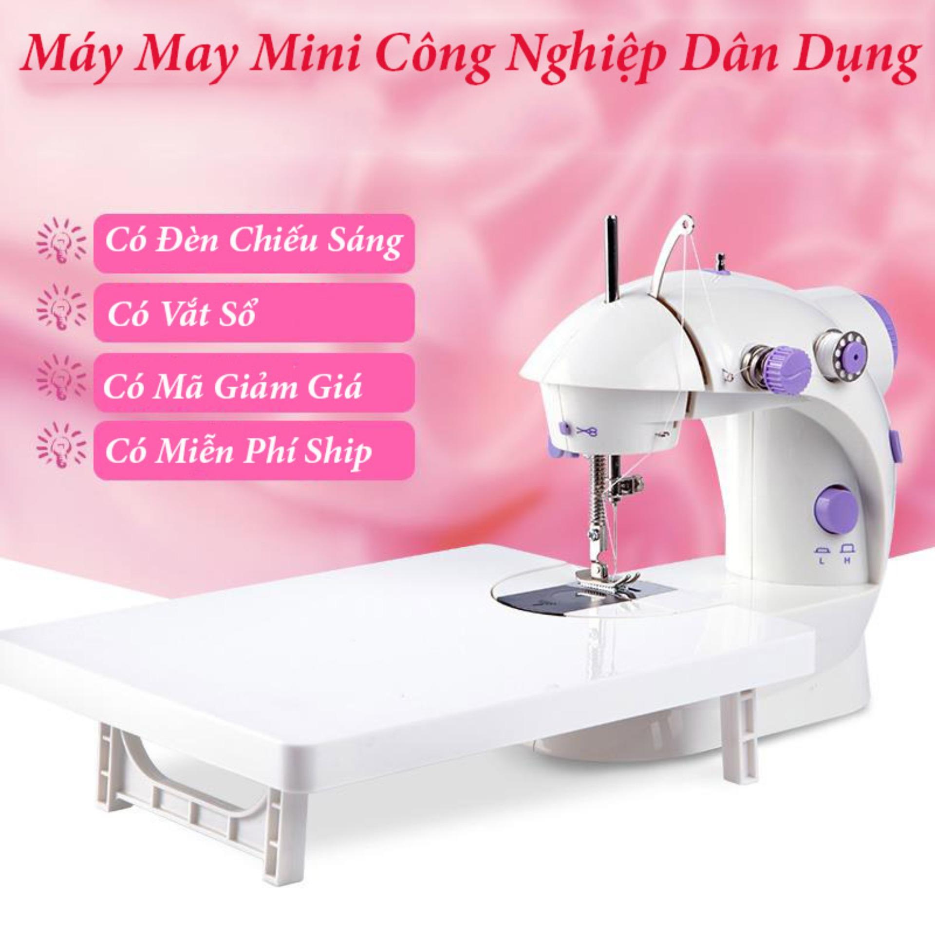  Máy May Đa Năng Có Vắt Sổ Máy May Mini Tặng phiếu bảo hành 1 năm Toàn quốc 