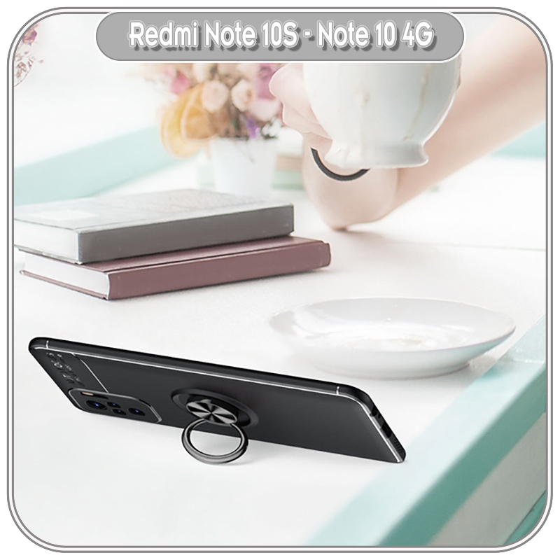 Ốp lưng cho Xiaomi Redmi Note 10 - Note 10S chống sốc iRing auto