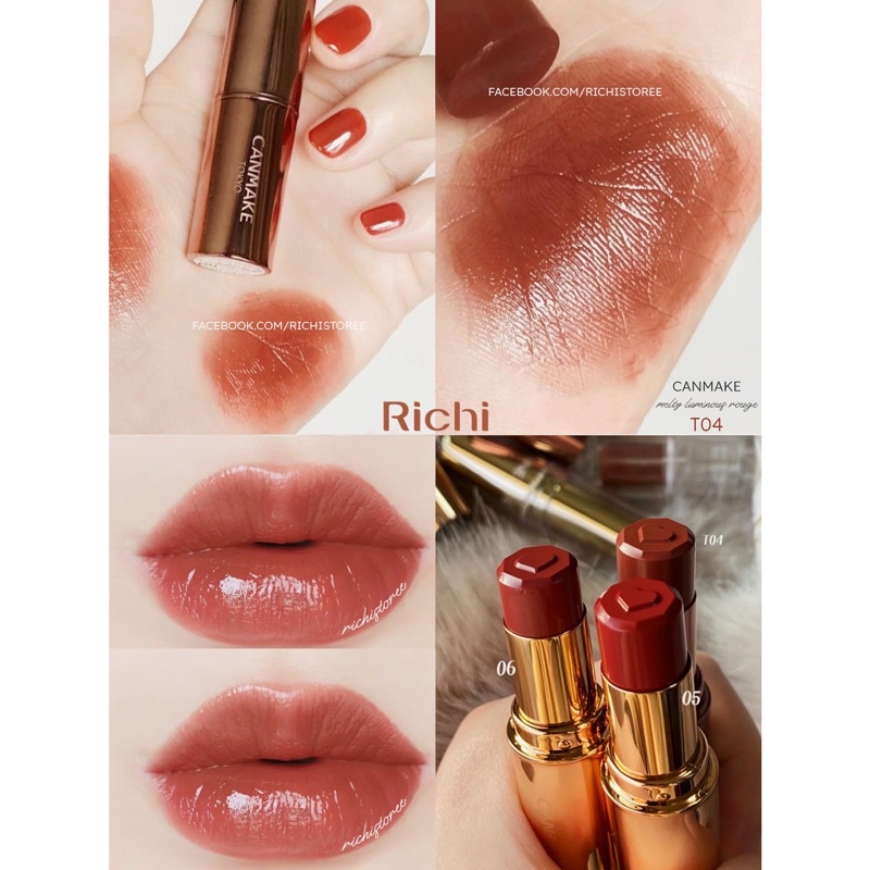 [ĐỦ MÀU] Son màu Canmake Melty Luminous Rouge