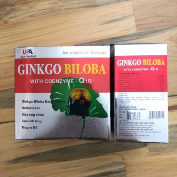 [HCM]Hoạt huyết dưỡng não bền thành mạch Ginkgo biloba 360mg hộp 100 viên  - Biloba 360 đỏ