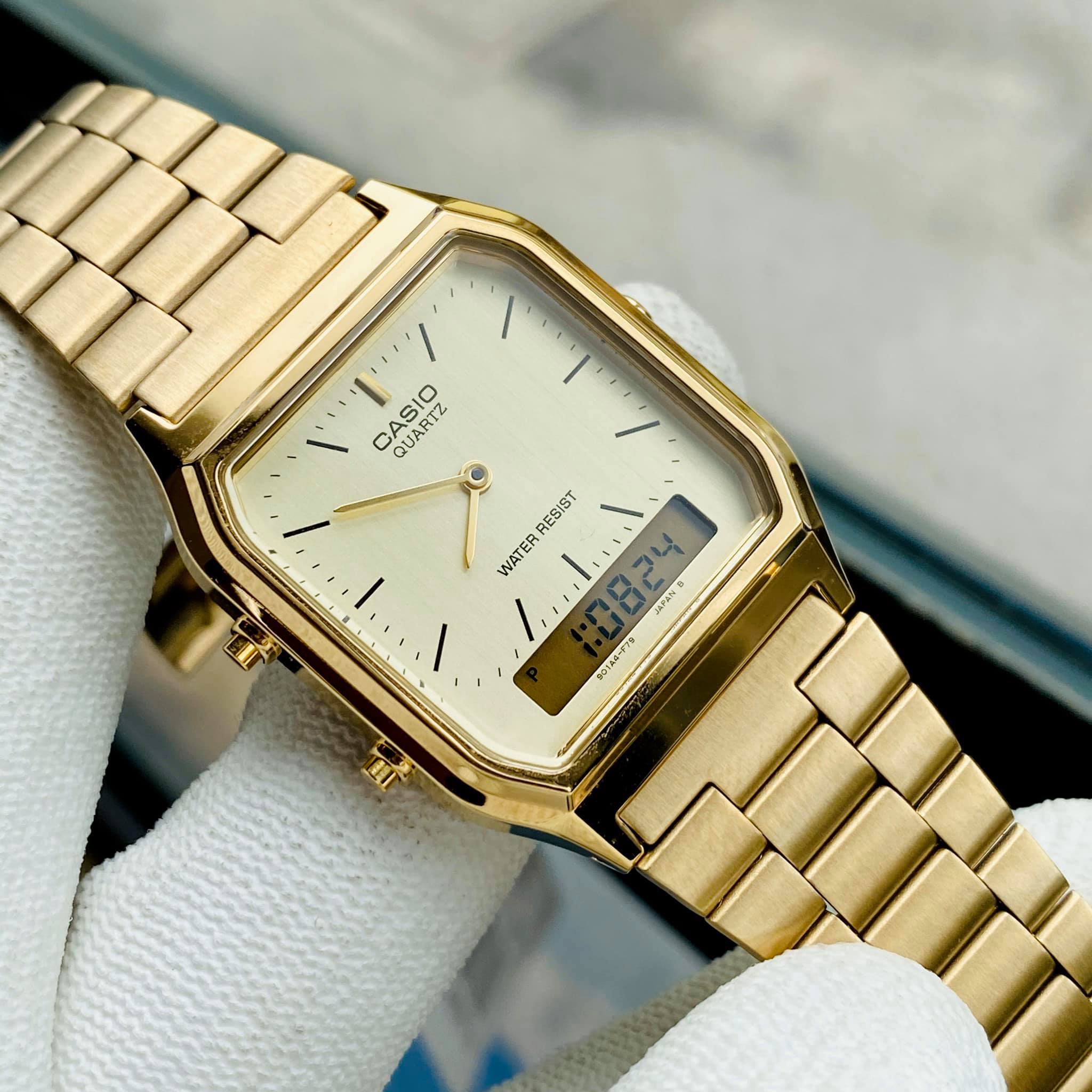 Đồng hồ điện tử casio chính hãng aq 230ga-9d bảo hành 1 năm hyma watch