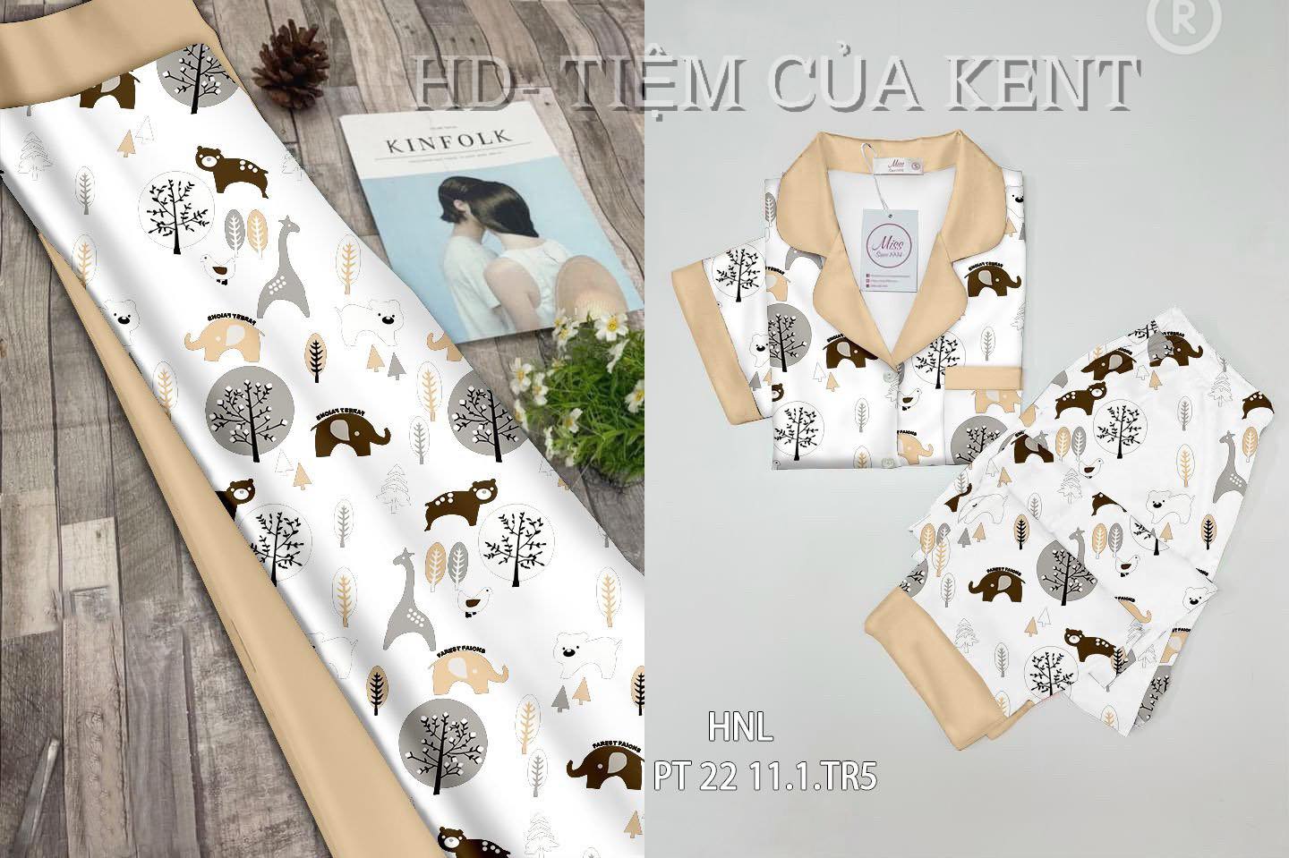 Vải lụa phi- lụa satin mẫu nhiều con thú