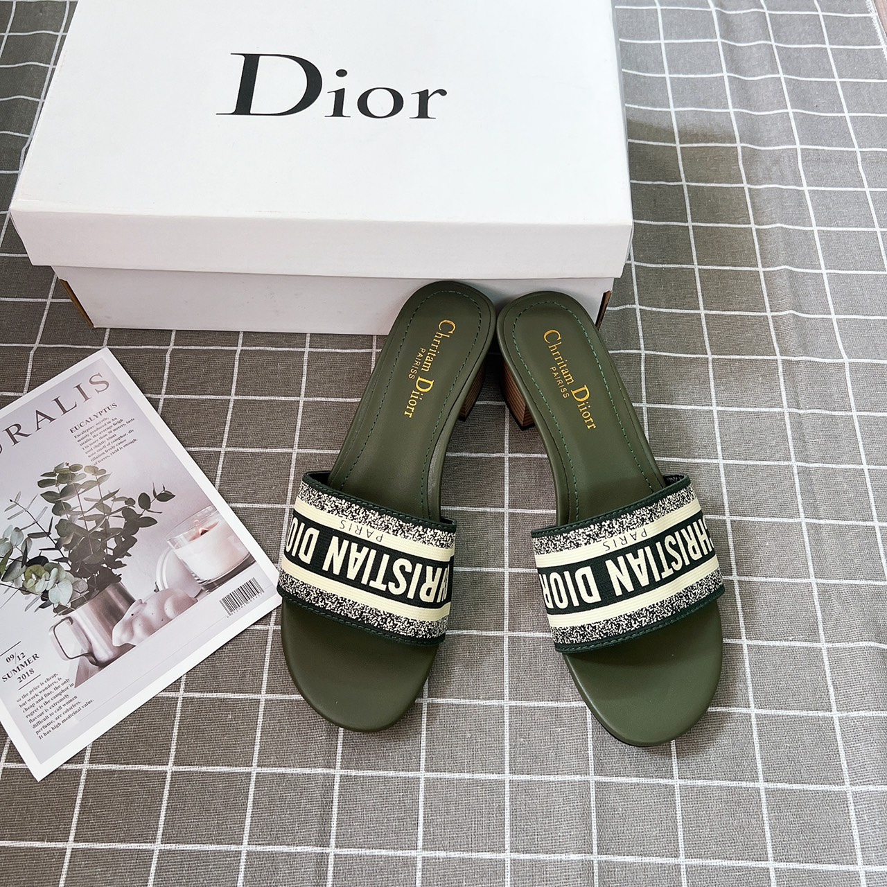 Guốc Christian Dior gót 5p