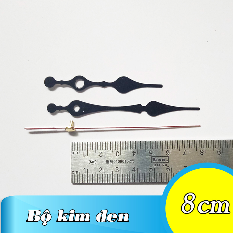 Máy đồng hồ treo tường kim trôi loại tốt - Kèm kim tự chọn 6cm - 8cm