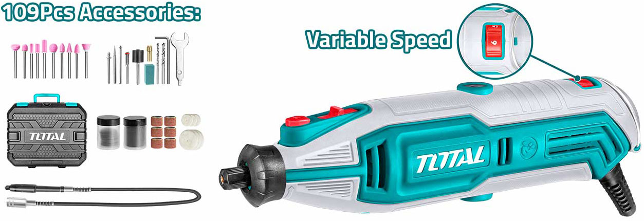 3.2mm máy mài khuôn mini 130w total tg513326