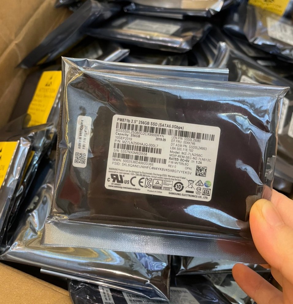 Ổ cứng SSD 256GB Samsung PM871b (Samsung 860 EVO OEM, Vỏ nhôm, Tốc độ cao)
