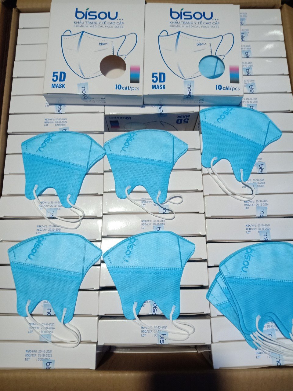 KHẨU TRANG Y TẾ CAO CẤP 5D BISOU
