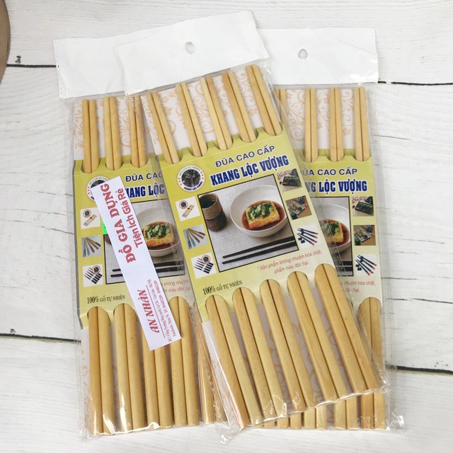 [FREESHIP❤️] SET 10 ĐÔI ĐŨA GỖ CAO CẤP CỰC ĐẸP